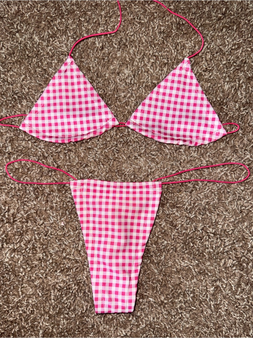 Angel Candy Pink Gingham Microkini